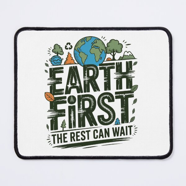 Item preview, Earth First - The Rest Can Wait designed and sold by Lopez-Design.