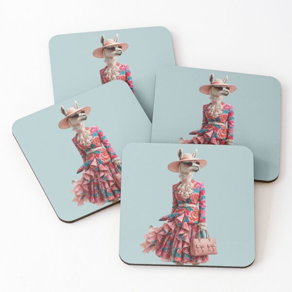 Item preview, Fashion Llama in Floral Couture designed and sold by MegaNovaArt.