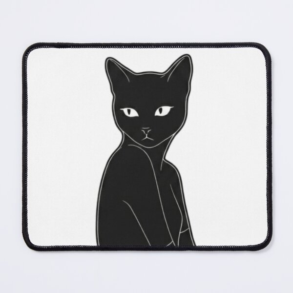 Item preview, Sleek Side-Eye – Minimalist Black Cat Graphic Design designed and sold by VelvetDoodleCo.