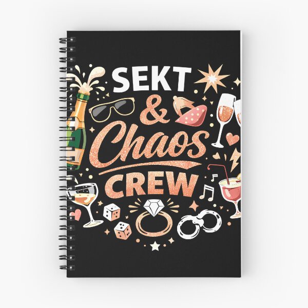 Item preview, Champagne and Chaos Crew - Bachelor Party Design designed and sold by PicParadiz.
