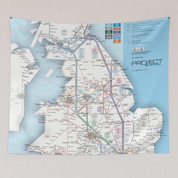 Item preview, UK train operators map May 2026 designed and sold by MrMappy.