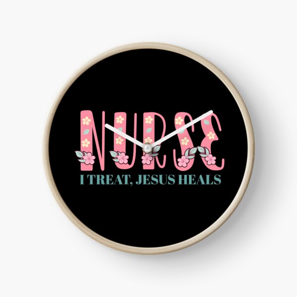 Item preview, Nurse I Treat Jesus Heals Christian Nursing Floral Faith designed and sold by medoutfits.