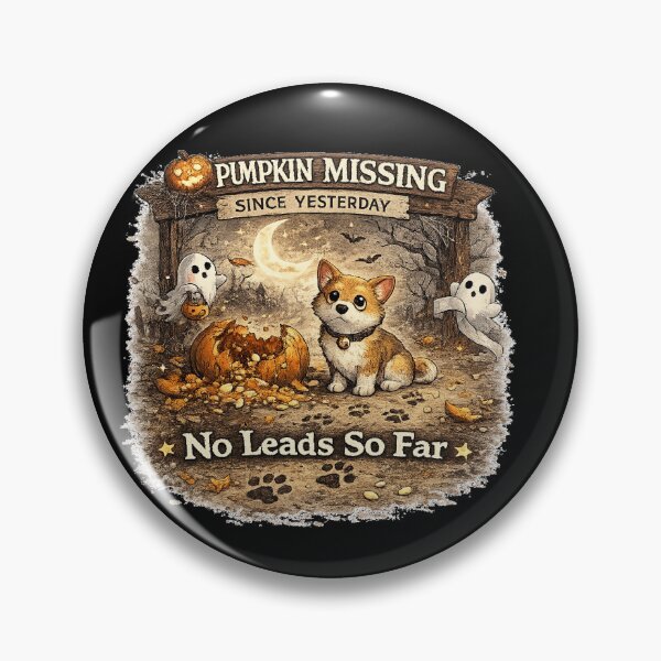 Item preview, No Leads So Far Funny Pumpkin Security Dog Design designed and sold by MotylekAnia.