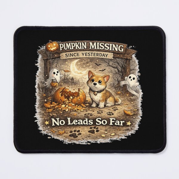 Item preview, No Leads So Far Funny Pumpkin Security Dog Design designed and sold by MotylekAnia.