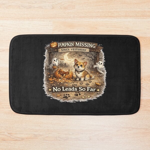 Item preview, No Leads So Far Funny Pumpkin Security Dog Design designed and sold by MotylekAnia.