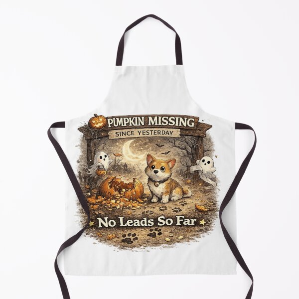 Item preview, No Leads So Far Funny Pumpkin Security Dog Design designed and sold by MotylekAnia.