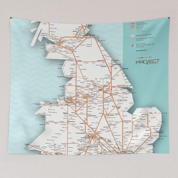 Item preview, GB rail route map May 2026 designed and sold by MrMappy.