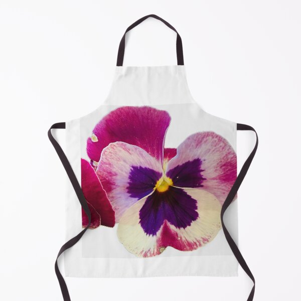 Item preview, Tricolor Purple and Cream Pansy Bloom Isolated on White designed and sold by BalkanBloom.