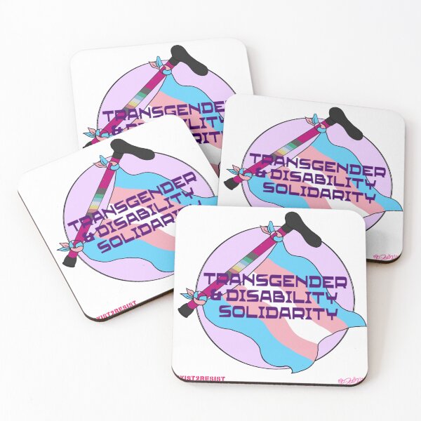 Item preview, Transgender and Disability Solidarity designed and sold by Ms. Deathwish Designs.
