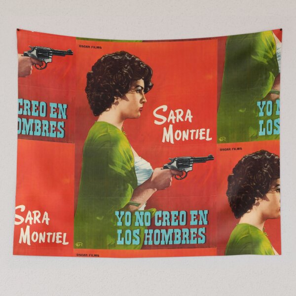 Item preview, Vintage Movie Poster Art | Yo No Creo en los Hombres | Sara Montiel | 1960s Cinema | Bold & Dramatic Design designed and sold by artofuniverse.