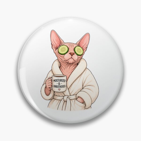 Item preview, Moisturized & Unbothered Sphynx Cat designed and sold by INVITOARTE.