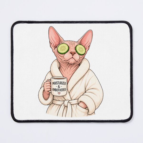 Item preview, Moisturized & Unbothered Sphynx Cat designed and sold by INVITOARTE.