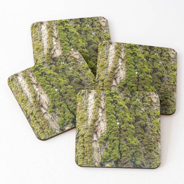 Item preview, A tree trunk covered in green moss designed and sold by elopezstock.
