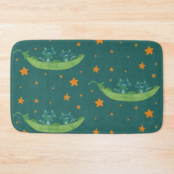 Item preview, Raccoon Sisters — Two Raccoons in a Pea Pod Folk Art Illustration Best Friends Art designed and sold by Whimsy Moth .