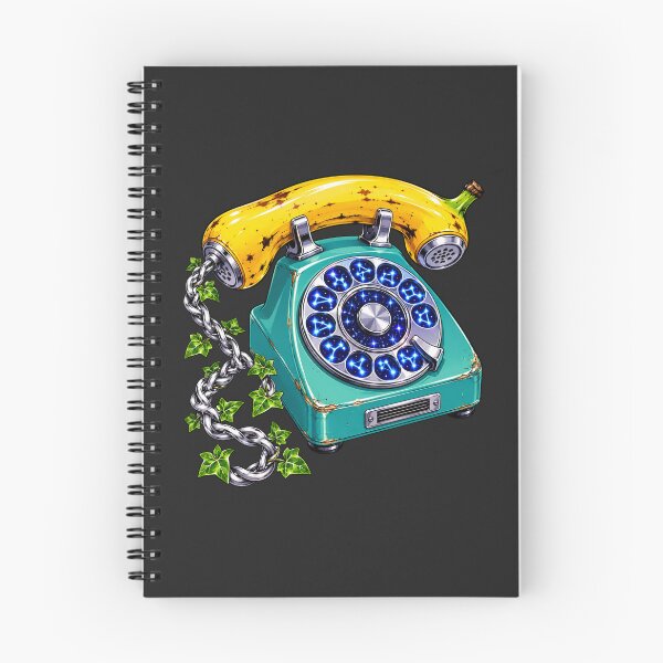 Item preview, Surreal Neon Constellation Banana Rotary Phone designed and sold by MarVan-Prints.