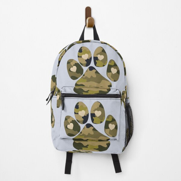 Item preview, Camo and heart paw print designed and sold by Doodles Down South.