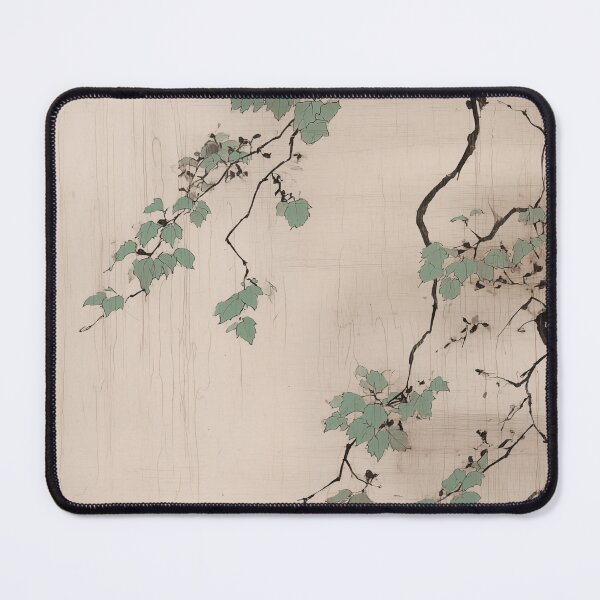 Item preview, Japandi and wabi sabi inspired abstract sage branches art designed and sold by filigreedigital.