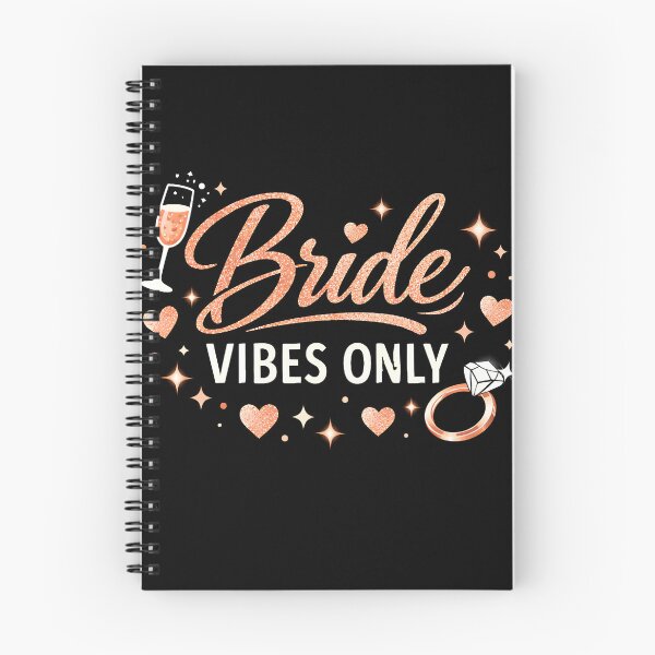 Item preview, Bride Vibes only - rose gold glitter JGA design designed and sold by PicParadiz.
