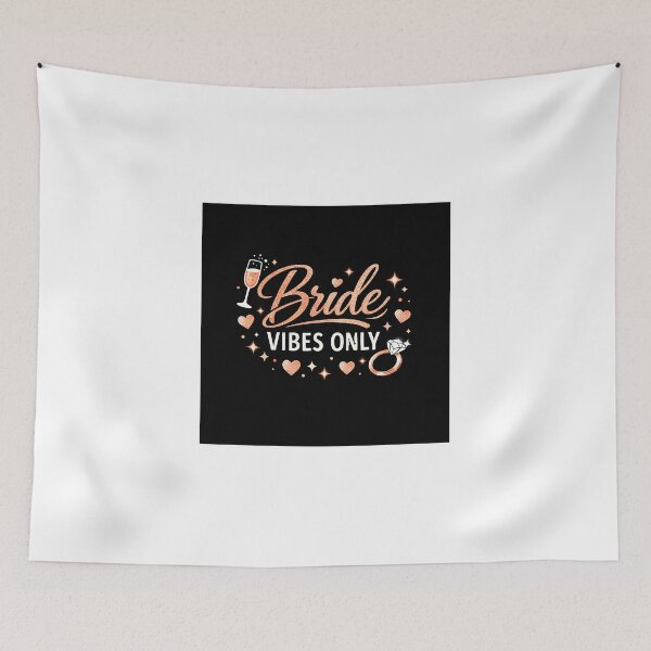 Artikelvorschau, Bride Vibes only - Roségold Glitter JGA Design entworfen und verkauft von PicParadiz.