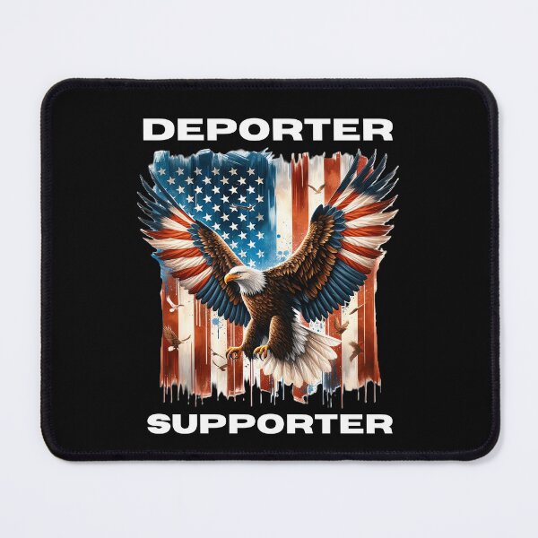 Item preview, Deporter Supporter -  American Flag and American Eagle designed and sold by WigOutlet.