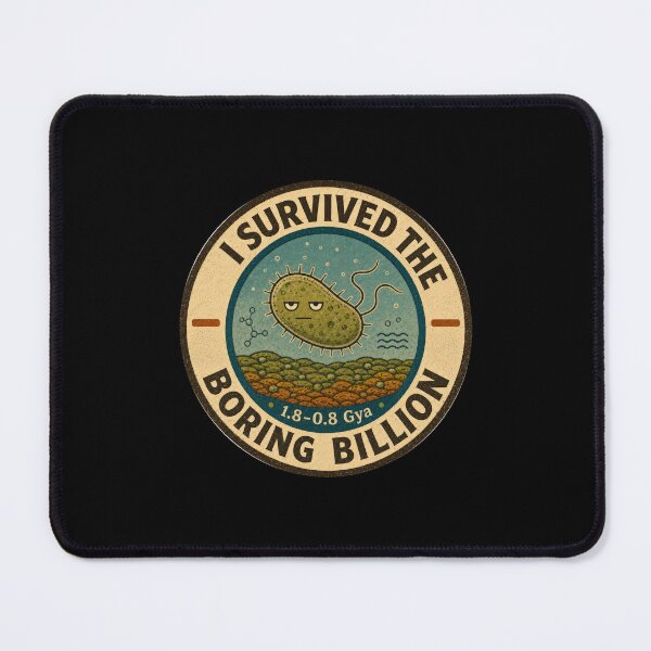 Item preview, I Survived the Boring Billion designed and sold by Cosmic Wildlife.
