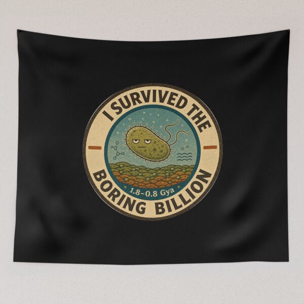 Item preview, I Survived the Boring Billion designed and sold by Cosmic Wildlife.