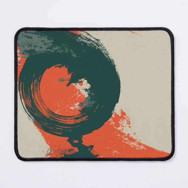 Item preview, Large Black Swirl & Ember No.14 | Textured Abstract designed and sold by SlowRegardArt.