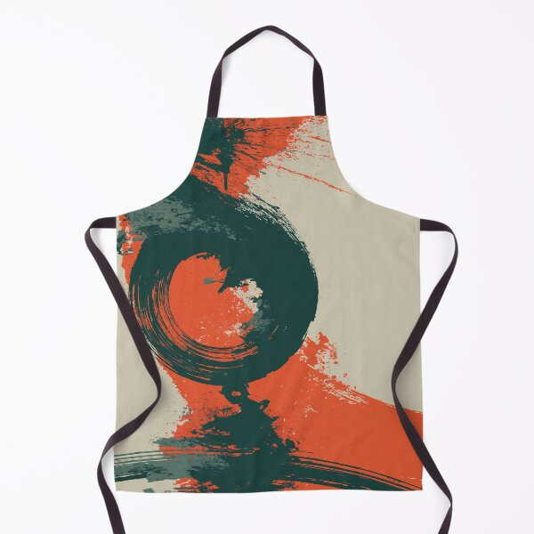 Item preview, Large Black Swirl & Ember No.14 | Textured Abstract designed and sold by SlowRegardArt.