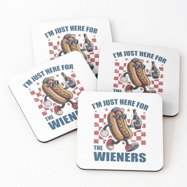 Item preview, Funny Hot Dog Beer Patriotic USA Summer Party designed and sold by HBDStudio.