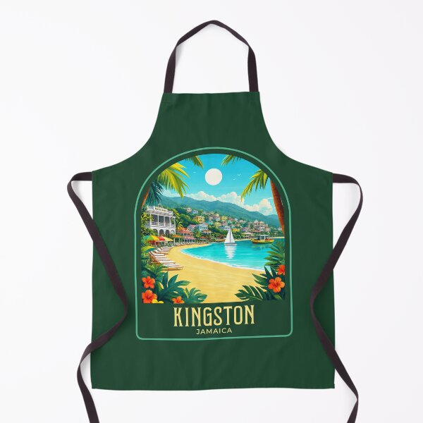 Item preview, Kingston Jamaica Vintage Travel Illustration designed and sold by HomeLivingCo.