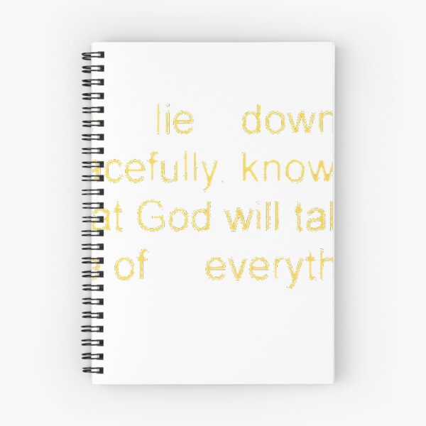 Item preview, I lie down peacefully, knowing that God will take care of everything designed and sold by TrendHooper.