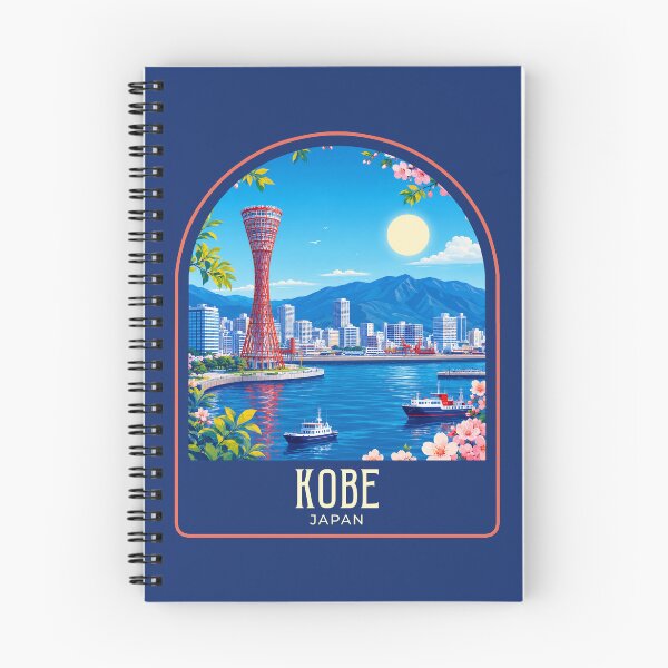 Item preview, Kobe Japan Vintage Travel Illustration designed and sold by HomeLivingCo.