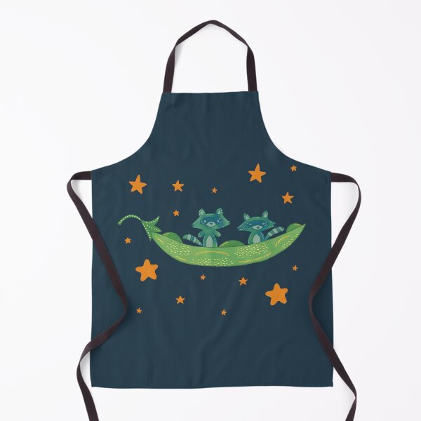 Item preview, Raccoon Sisters — Two Raccoons in a Pea Pod Folk Art Illustration Best Friends Art designed and sold by Whimsy Moth .