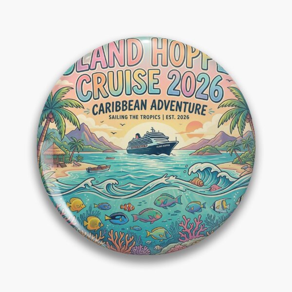 Item preview, Island Hopper Cruise 2026 T-Shirt | Retro Tropical Travel Shirt designed and sold by DmaarGroup.