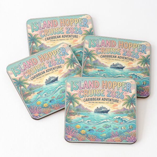 Item preview, Island Hopper Cruise 2026 T-Shirt | Retro Tropical Travel Shirt designed and sold by DmaarGroup.