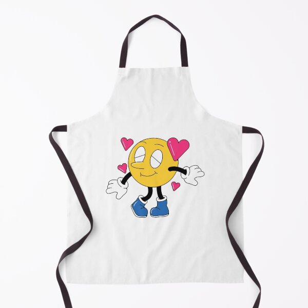 Item preview, Vintage Retro Rubber Hose Smiley Character with Hearts designed and sold by B.A Design.