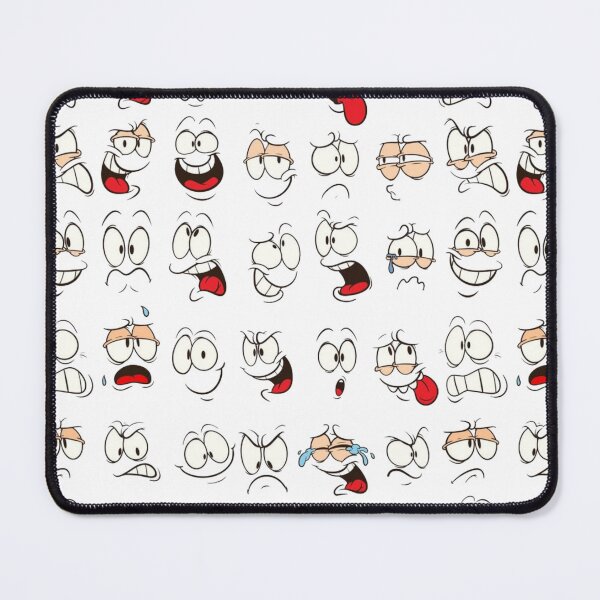 Item preview, Retro Cartoon Expressions Pattern - Funny Comic Faces designed and sold by gokhanuzen.