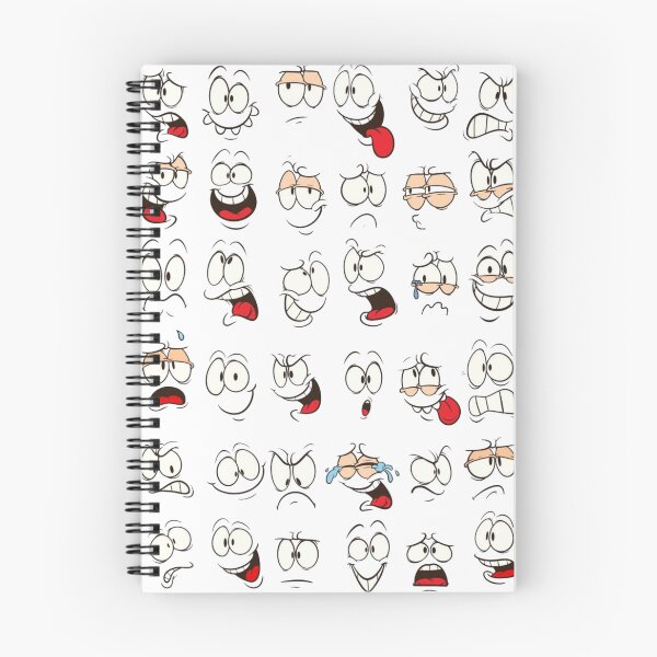 Item preview, Retro Cartoon Expressions Pattern - Funny Comic Faces designed and sold by gokhanuzen.