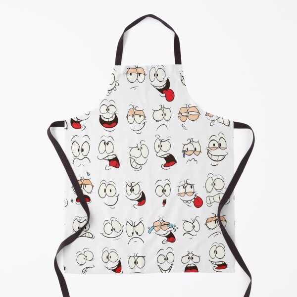 Item preview, Retro Cartoon Expressions Pattern - Funny Comic Faces designed and sold by gokhanuzen.