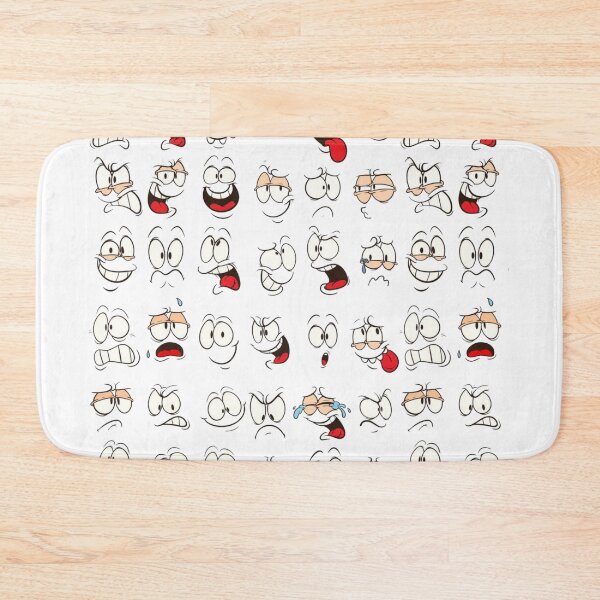 Item preview, Retro Cartoon Expressions Pattern - Funny Comic Faces designed and sold by gokhanuzen.