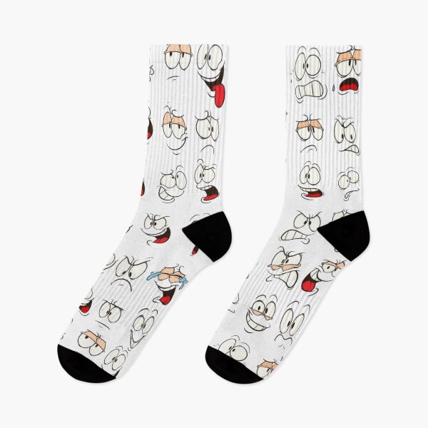 Item preview, Retro Cartoon Expressions Pattern - Funny Comic Faces designed and sold by gokhanuzen.