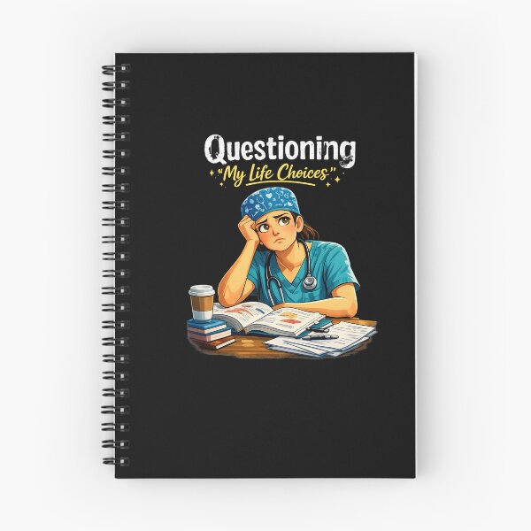 Item preview, Questioning My Life Choices Funny Female Medical Student Art designed and sold by medoutfits.