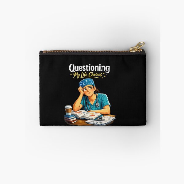 Item preview, Questioning My Life Choices Funny Female Medical Student Art designed and sold by medoutfits.