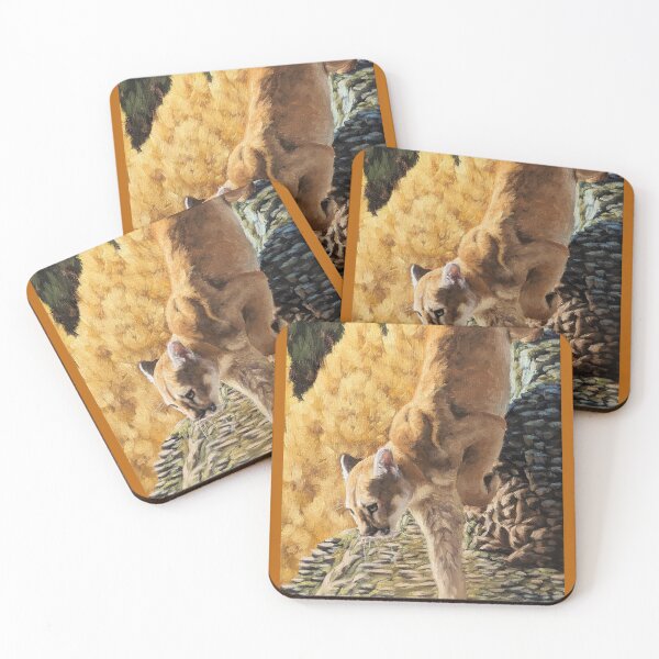 Item preview, Cougar Descending designed and sold by AcaciaCollArt.