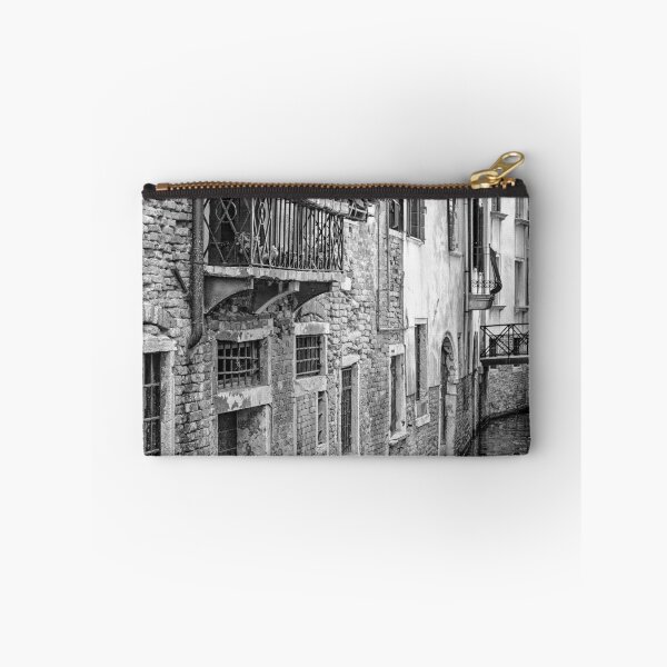 Item preview, Venetian Canal with Rustic Buildings B+W designed and sold by Gerard Fornarotto.