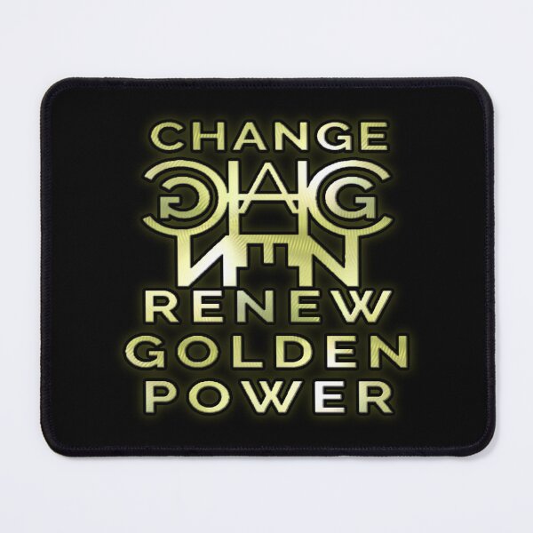 Item preview, Golden Logo CHANGE RENEW GOLDEN POWER. designed and sold by Giulivo Store Graphic.