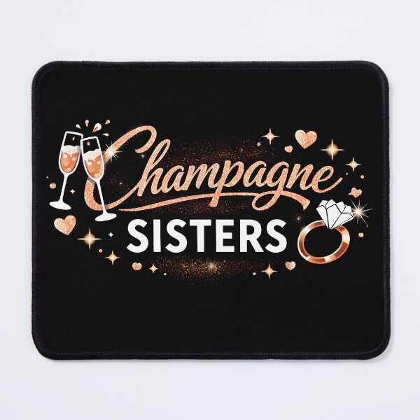 Item preview, Champagne Sisters - Rose Gold Glitter party design designed and sold by PicParadiz.