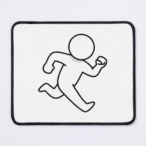 Item preview, unning Away From My Responsibilities Stickman designed and sold by B.A Design.
