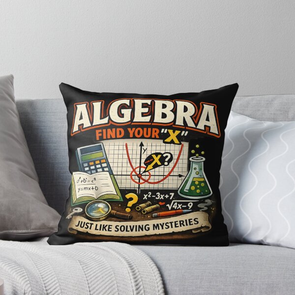 Item preview, Algebra Find Your X - Funny Math Teacher designed and sold by SidTastic .