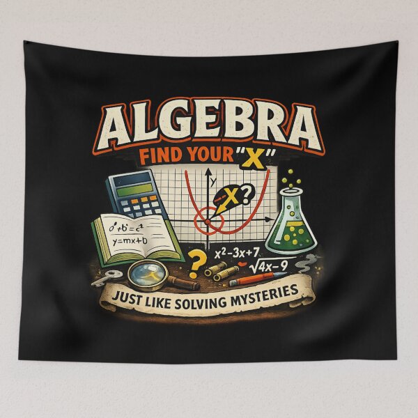 Item preview, Algebra Find Your X - Funny Math Teacher designed and sold by SidTastic .